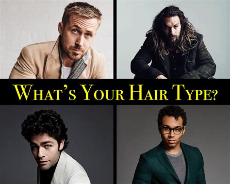 different hair types men