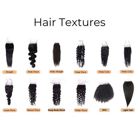 different types of hair textures
