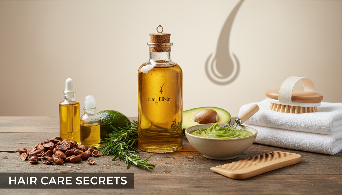 Illustration for blog section about: hair care tips, image 1