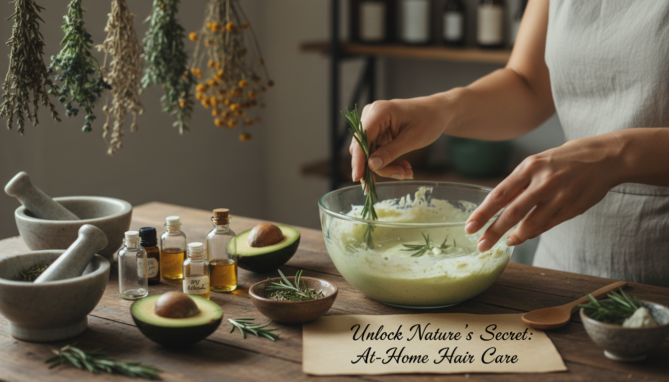 Illustration for blog section about: hair care formula at home, image 1