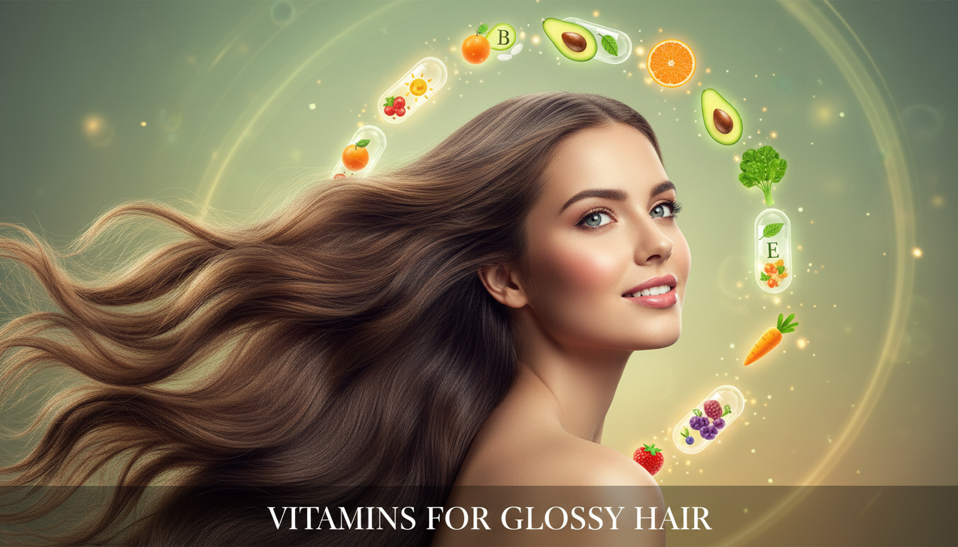 Illustration for blog section about: The effects of vitamins on hair health are positive