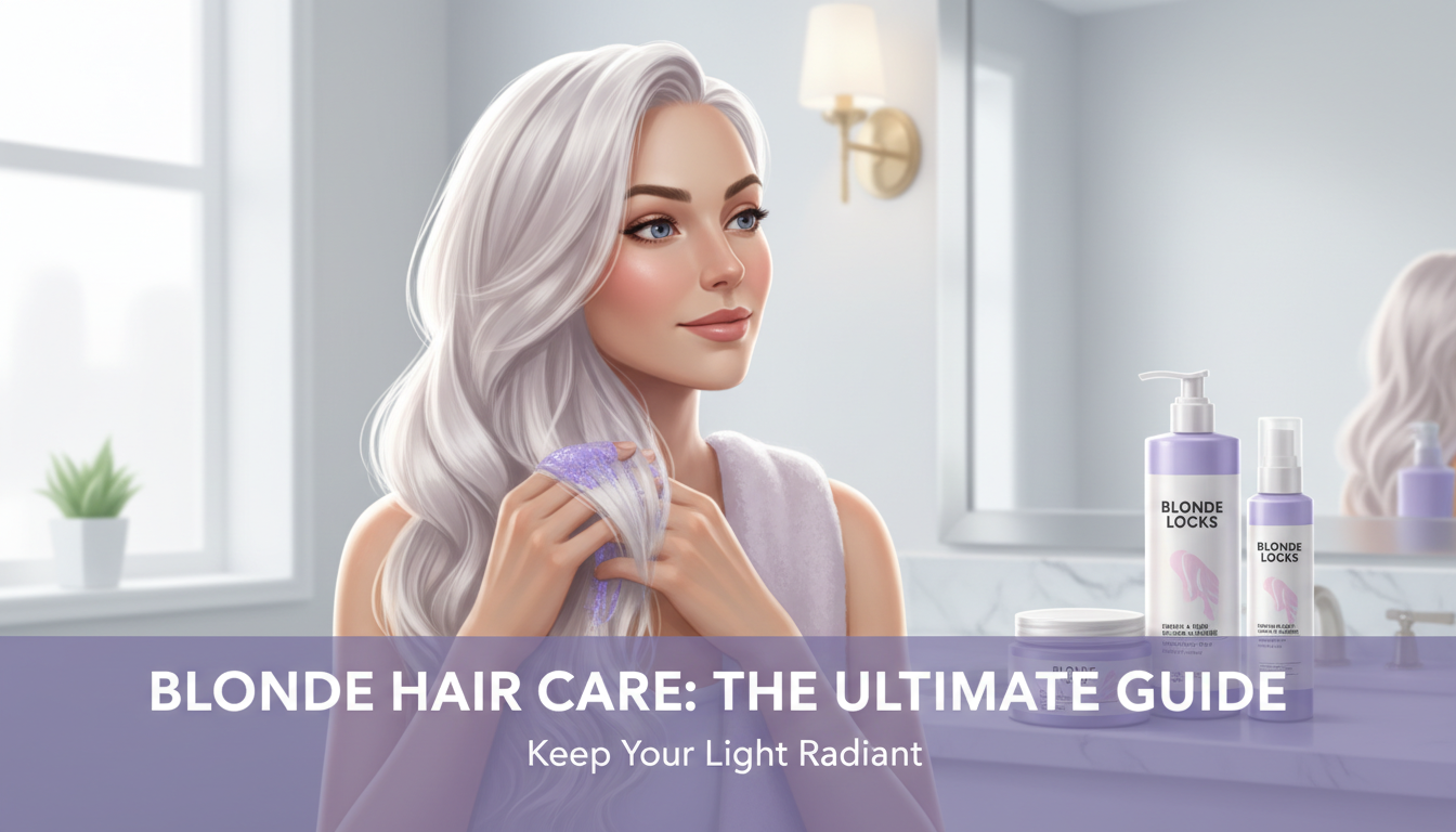 Illustration for blog section about: How to care for hair dyed blonde?, image 1