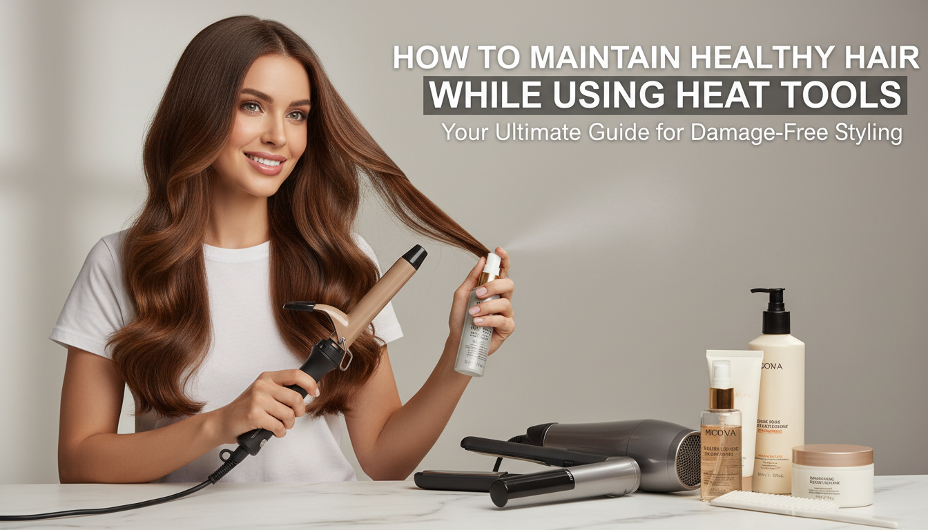 How To Maintain Healthy Hair While Using Heat Tools